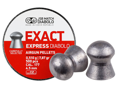 JSB Match Diabolo Exact Express 177 Cal 7.87 Gr. 500 Count