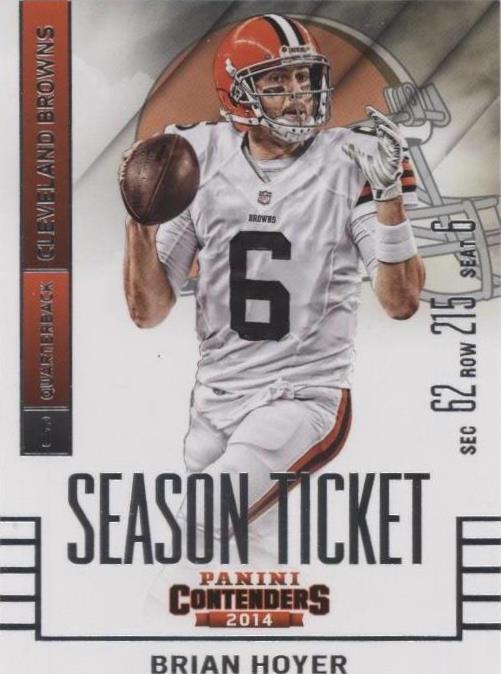 2014 Panini Contenders Brian Hoyer #18 - 1 of 2