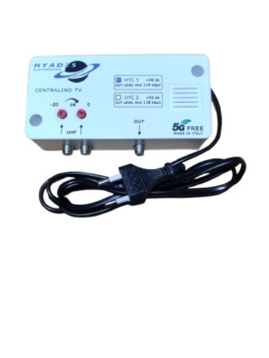 Centralino Digitale Per Antenna TV Interna MJ35-3UU/5G, 3 Ingressi, Amplificatore 35dB, 5G Ready, Jolly Line