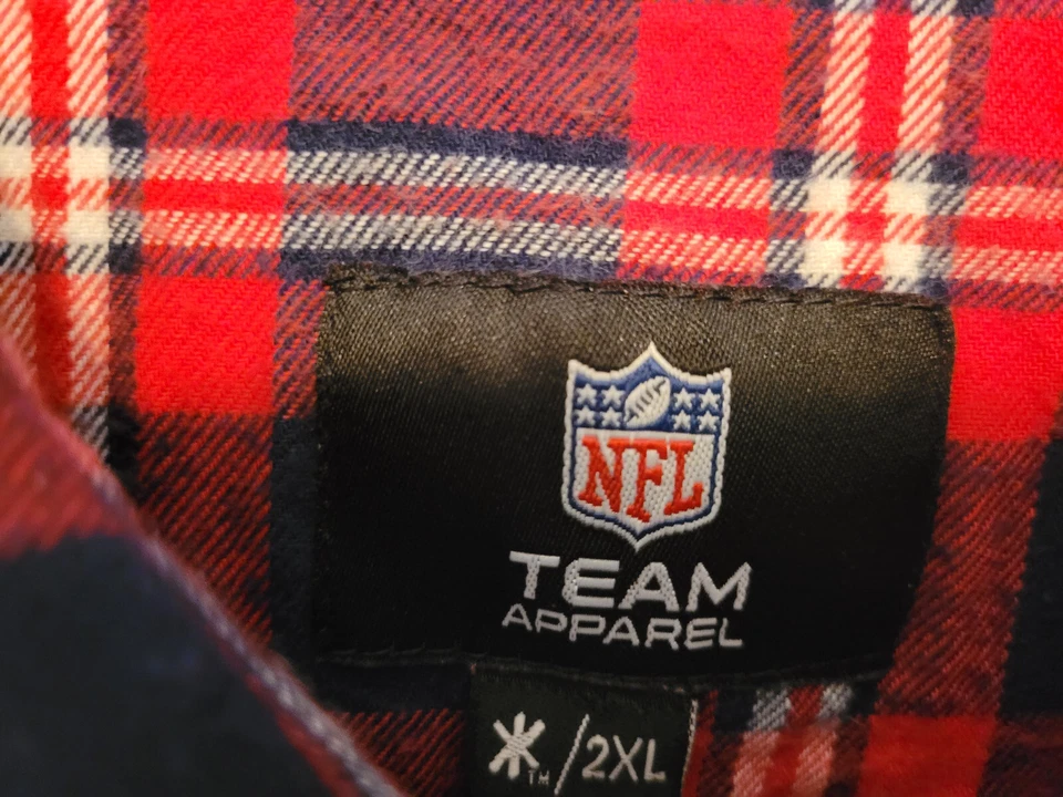 Camisa New England Patriots bordada con botones S/S para hombre talla 2XL Foto 4 de 4