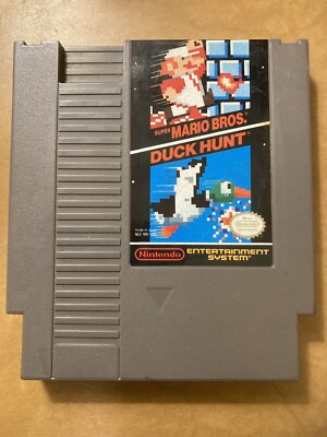 Super Mario Bros/Duck Hunt (Nintendo NES, 1985) Rare Chip-On-Board/4-Blob ver.