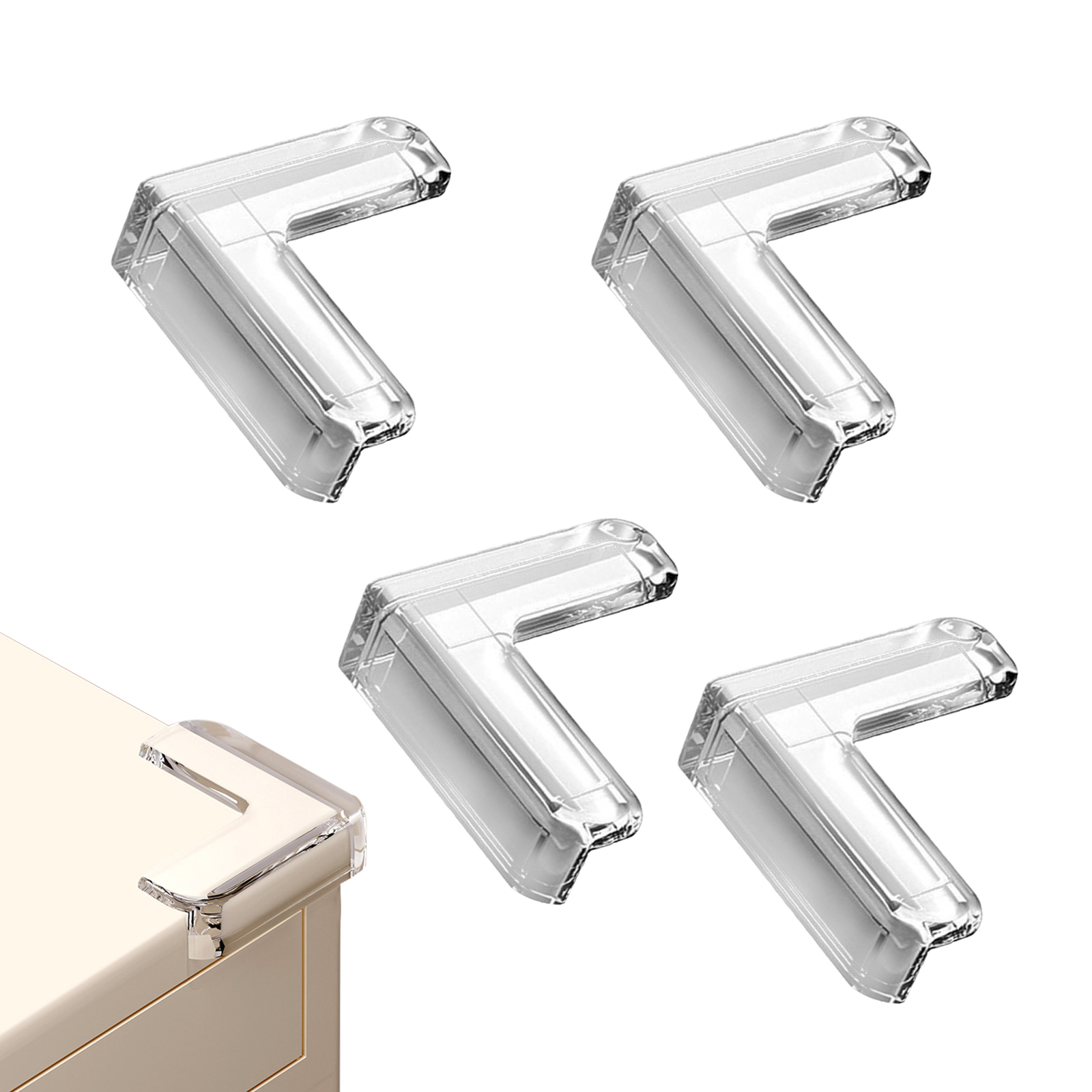 PVC Furniture Corner Edge Table Cushion Guard Protector Baby Safety Clear