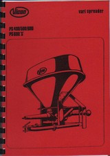 Vicon Vari Spreader PS 400/500/600 & PS 600 'S' Operating Instruction Book