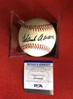 Hank Aaron Signed Official MLB Baseball - PSA/DNA  - GORGEOUS !! - BRAVES