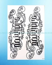 writing word 8.25"extra large temporary arm tattoo body decal wedding