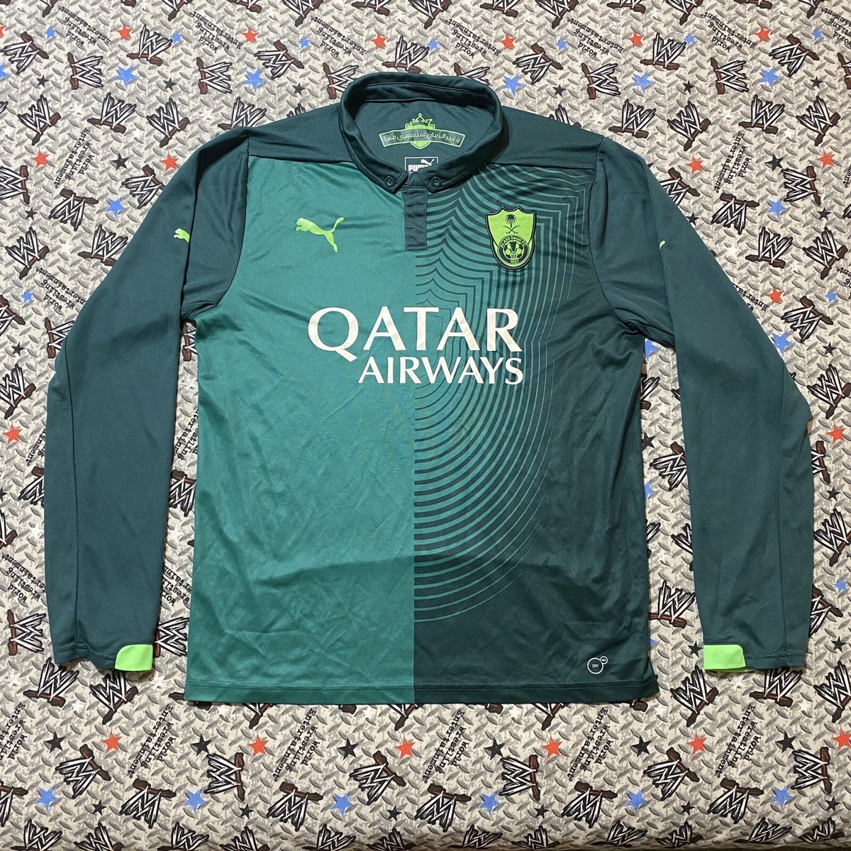 Al-Ahli Saudi FC Puma Long Sleeve Away 2015-16 Jersey Soccer Kit