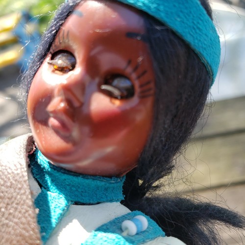 Vintage Ann Carlson NATIVE AMERICAN DOLL HIAWATHA Signed with tags RARE - Picture 7 of 12