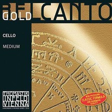 Thomastik Belcanto Gold Cello String Set - 4/4 size - Medium Gauge