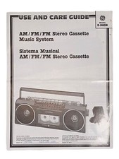 GE GENERAL ELECTRIC BOOMBOX OWNERS MANUAL 3-5282 ORIGINAL INSTRUCTIONS MANUAL