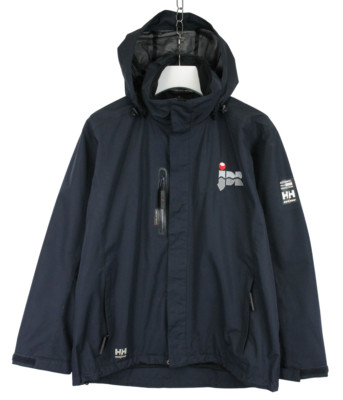 Helly Hansen Workwear Tech Jacke Herren Groß Blau Reißverschluss Logo Wasserfest
