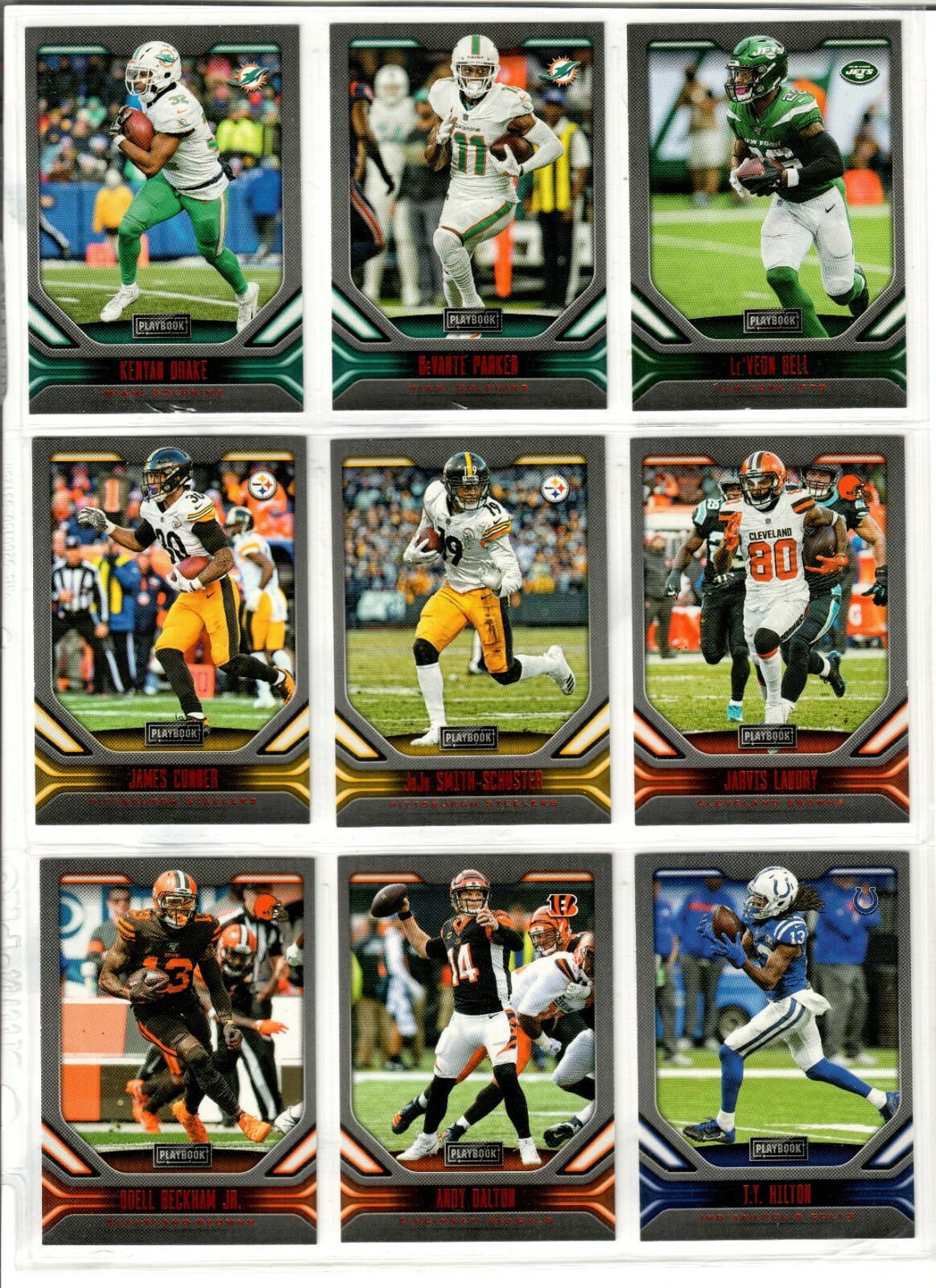 2019 Panini Playbook Football RETAIL EXCLUSIVE ORANGE Base & RC'S 1-200 You Pick