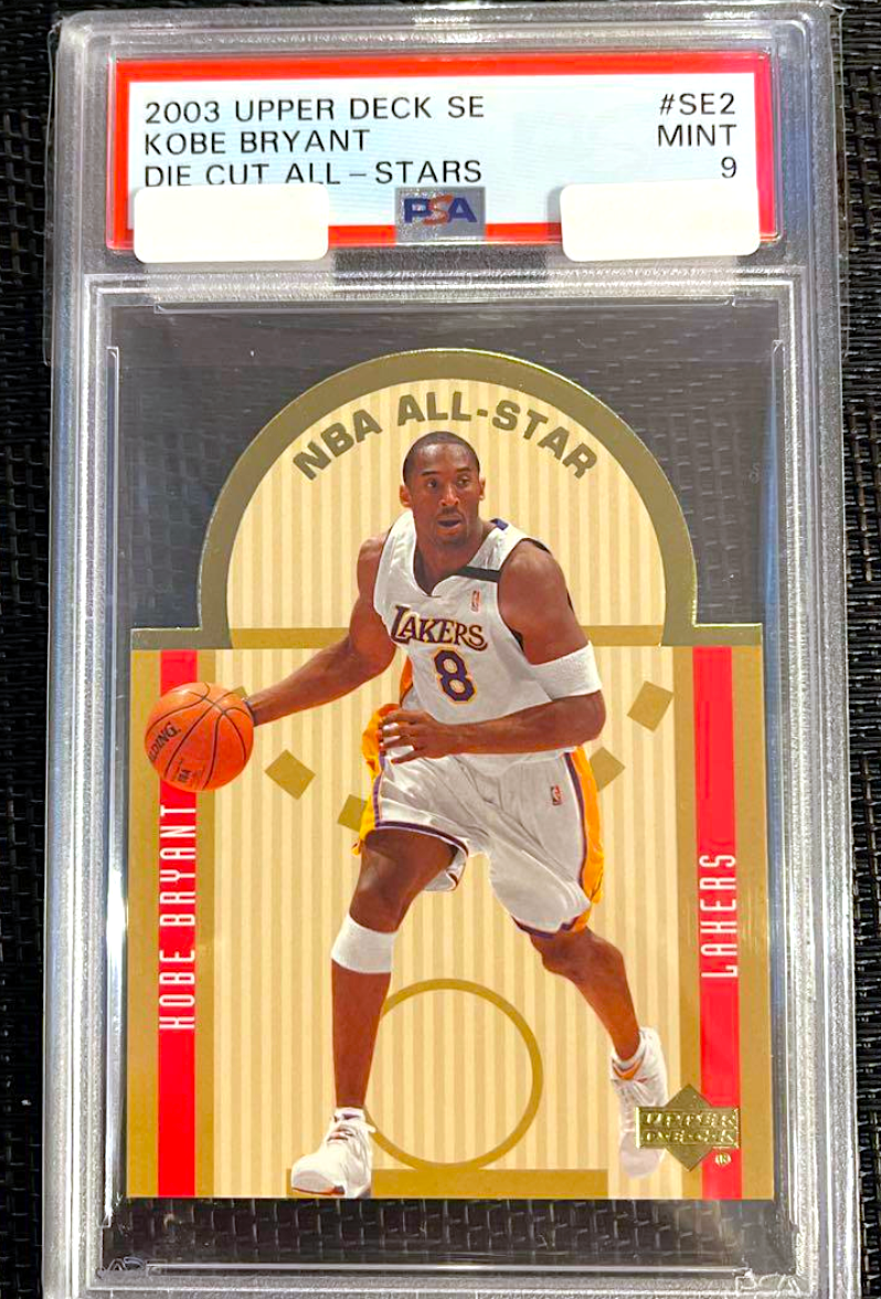 PSA Kobe Bryant NBA card 2003 Upper Deck SE Die Cut All Star Mint
