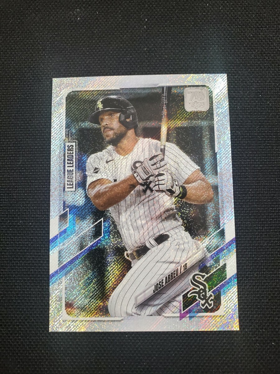 jose abreu tobacco 2021 Topps League Leaders Walmart Foil Board 009/790 Jose Abreu #180