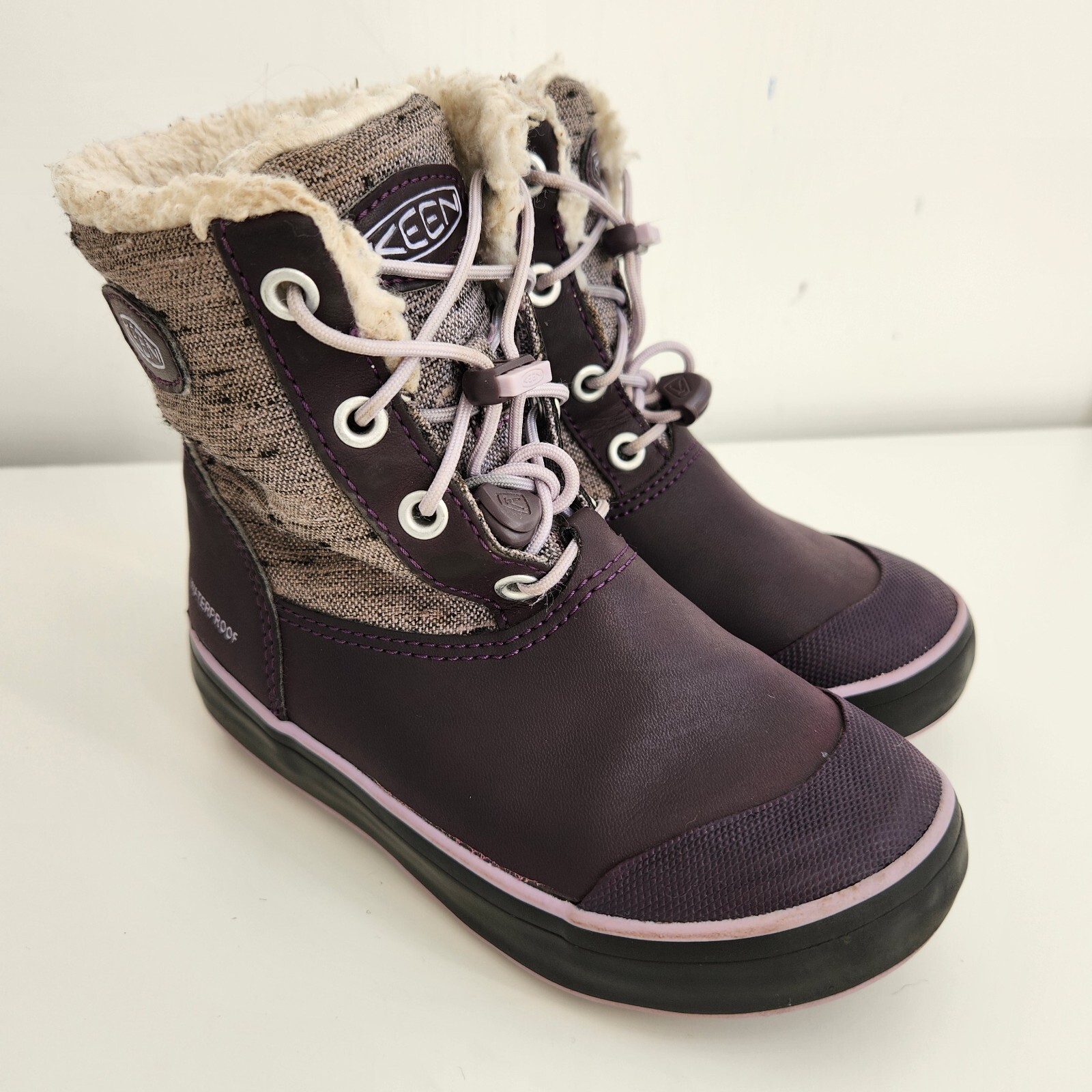Stivali da neve impermeabili KEEN viola bambina taglia 11