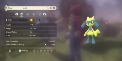 Pokemon Legenden Arceus 6 IV Shiny Alpha RIOLU