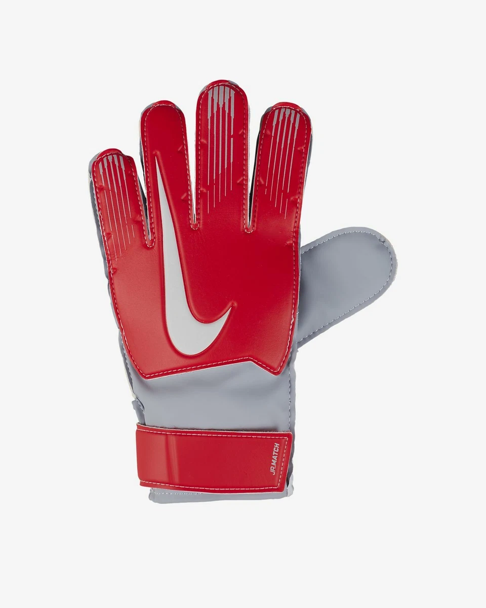 New Nike GK MATCH Adult Unisex Goalkeeper Goalie Gloves Red Sz 10