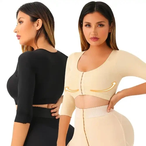 Women's Arm Shaper Post Surgery Compression Sleeves Slimming Fajas Arm Lipo Top - Picture 12 of 21