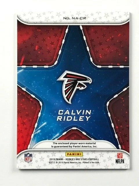 Calvin Ridley 2019 Panini Rookies & Stars NFL Authentic #NA-CR Red RC Alabama - Image 2 of 2