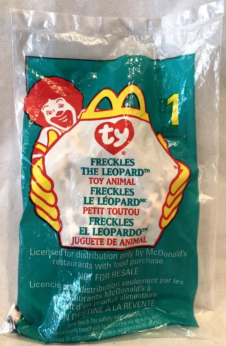 Freckles the leopard beanie baby hotsell mcdonalds 1993