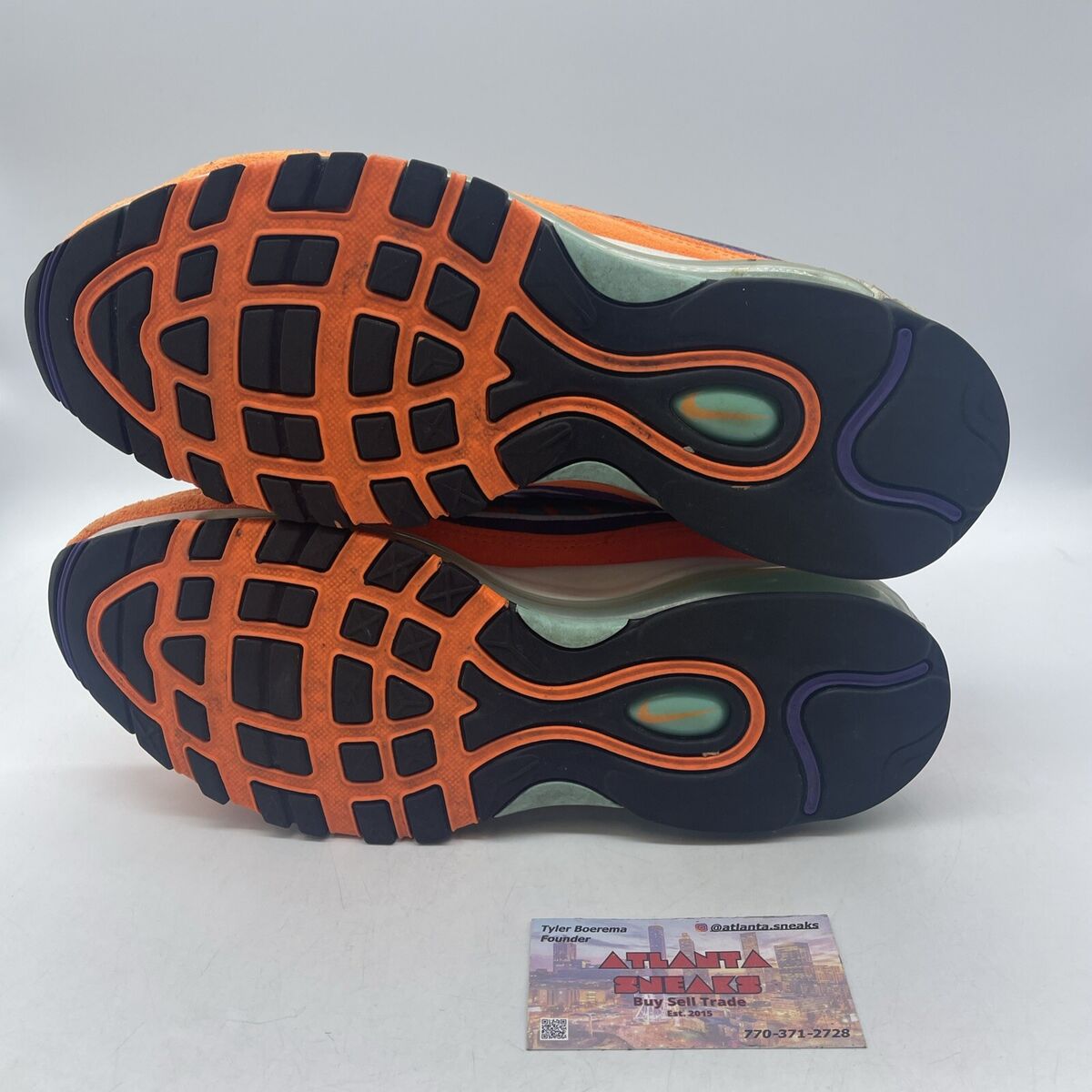 Size 10 - Nike Air Max 98 QS Cone Orange Purple Blue White Size 10 - Nike Air Max 98 QS Cone Orange Purple Blue White