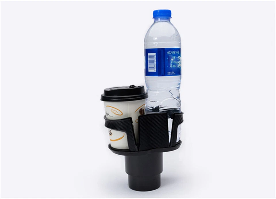 Caja de almacenamiento con soporte para botellas de agua para consola central de automóvil Foto 3 de 4