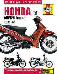 Honda Motorcycle Service & Repair Manuals Paper 2003