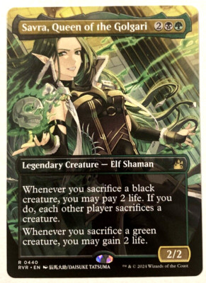MTG Savra, Queen of the Golgari ANIME BORDERLESS Ravnica