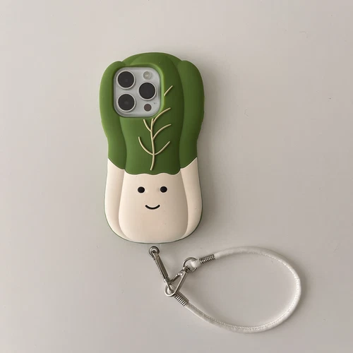 3D Cabbage Phone Cover Silicone Shockproof Case For iPhone 16 Pro Max 15 14 13 - 第 12/13 張圖片