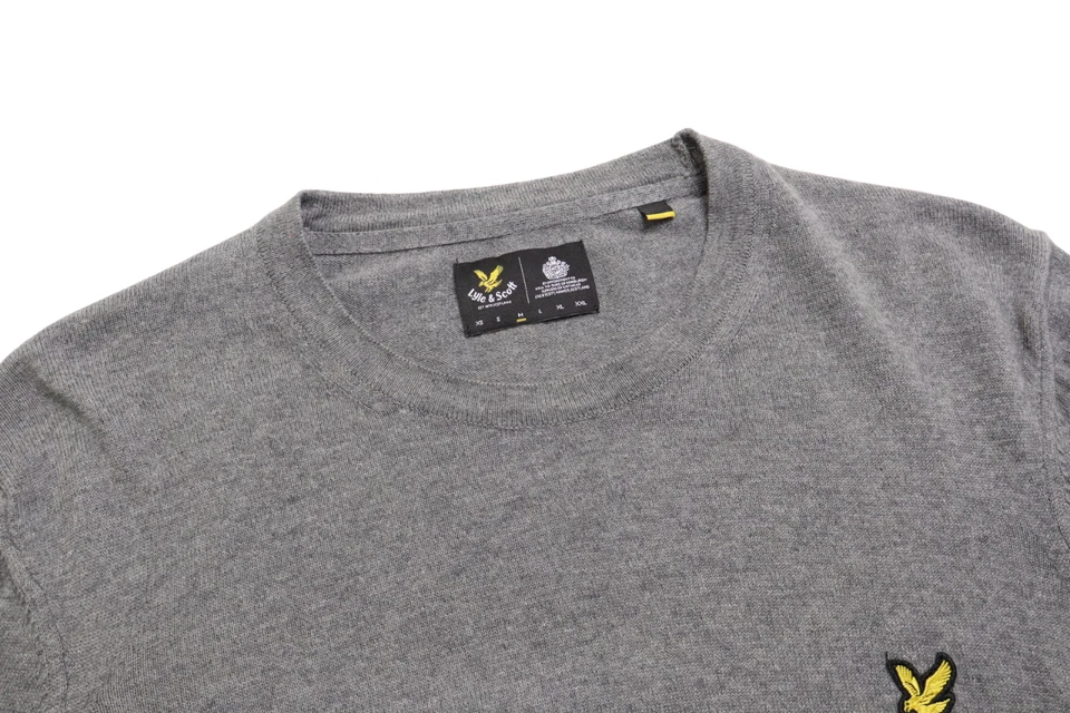 LYLE & SCOTT джемпер мужской средний пуловер мериносовой шерсти смесь меланж серый - Изображение 4 из 4