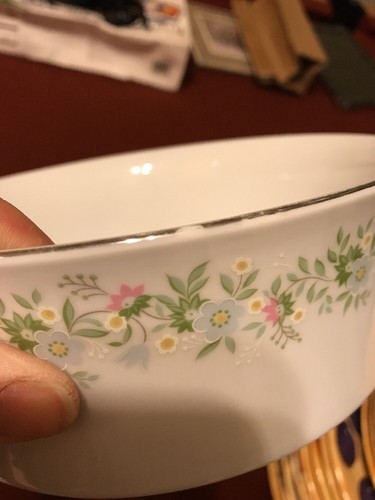 JOHANN HAVILAND SERVING / VEGETABLE BOWL BAVARIA GERMANY FOREVER SPRING PATTERN - Picture 5 of 5