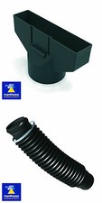 Manthorpe Roof Tile Vent Adaptor & Flexible Pipe 110mm Soil - Extraction 