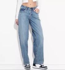 Women's Mid-Rise 90's Relaxed Straight Jeans - Wild Fable  Sz 00