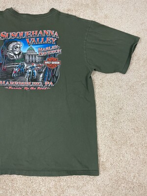 Vintage Harley-Davidson Motorcycles T-Shirt Mens 2XL Susquehanna