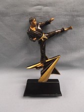 7" tall male karate resin statue trophy award PDU 92523GS