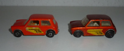 LESNEY MATCHBOX / SUPERFAST / 2 x MODELLAUTOS / RACING MINI / No 29 / #2174#