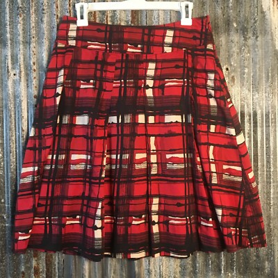 Plaid Pleated Skirt Red Black And White Plaid Mini Skirt Pleated