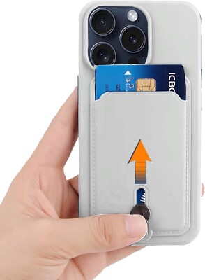 For iPhone 15 Pro Max Case with Card Holder for Men and Women with Hidden Card