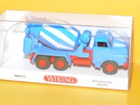 Wiking - Man Betonmischer - Blau/Weiß - Nr. 068208 - Neu&Ovp -
