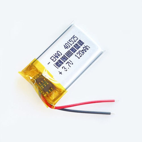 3.7V 120mAh LiPo Polymer Rechargeable Battery 401525 For Bluetooth 3D Glasess - Picture 2 of 10