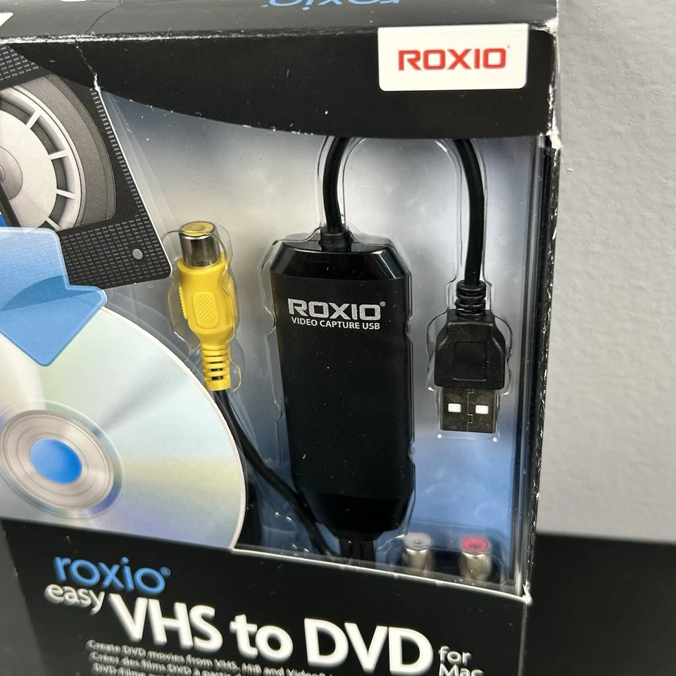 Roxio Easy VHS to DVD for Mac 243100 Convert VHS Hi8 Video8 Tapes to DVD - New - Image 2 of 4