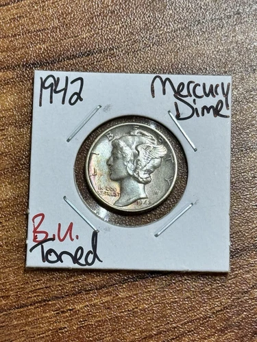 1942 P Mercury Silver Dime Gem BU Uncirculated MS+ Coin (Raw16296)