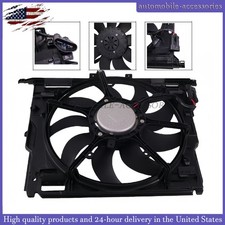 Dual Radiator Condenser Cooling Fan Fits 11-17 Bmw 535i 640i 740li 17427647652