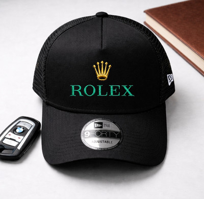Rolex Crown Logo Embroidered Trucker Hat Adjustable Snapback Baseball Cap