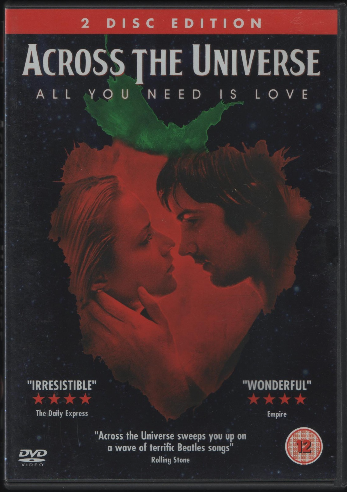 Across The Universe (DVD 2008)  The Beatles jukebox musical romantic drama