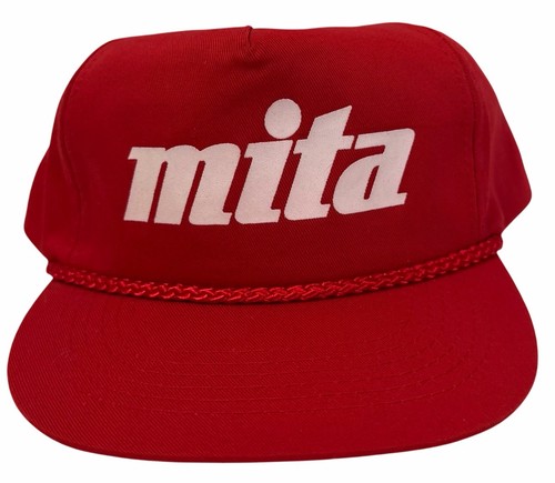 Vintage 1990’s Mita Industrial Corp Flat Brim Red Rope Trucker Style Snapback