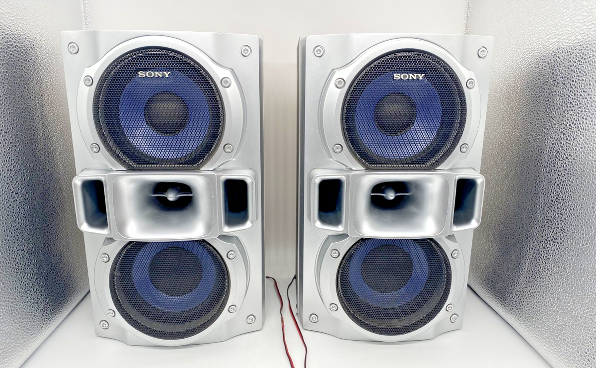 Sony SS‑RG490S 3‑Way Bookshelf Speakers Pair – Silver, Tested