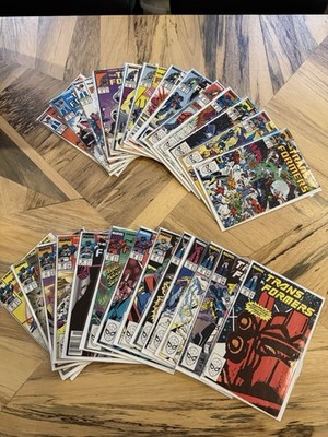 Transformers 26 Issue Comic Lot 1984 1st app, Deaths, Optimus Prime Ratchet