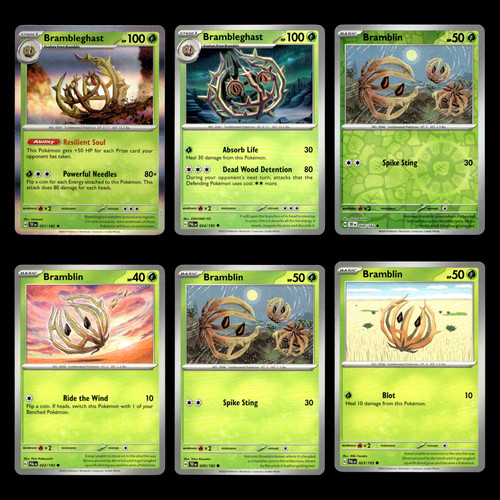 Brambleghast Card 21.0 Scarlet Violet Series Temporal Forces Pokemon Cards Set