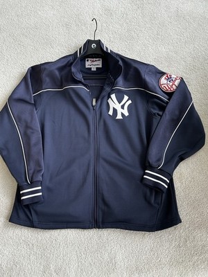 New York Yankees Majestic Authentic Full Zip Jacket Navy Blue
