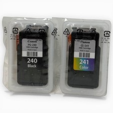 Canon 240 Black Ink Cartridge  Canon 241 Color Cartridges Sealed